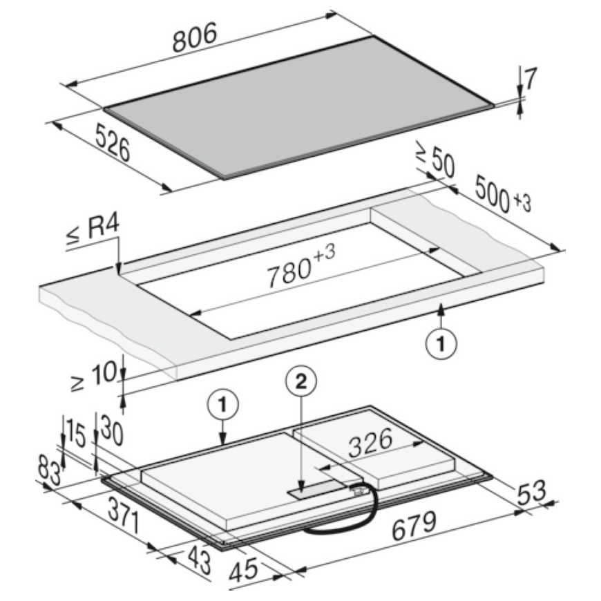 Miele KM 8585-2 FR - induktsiooniplaat, 80 cm – 2
