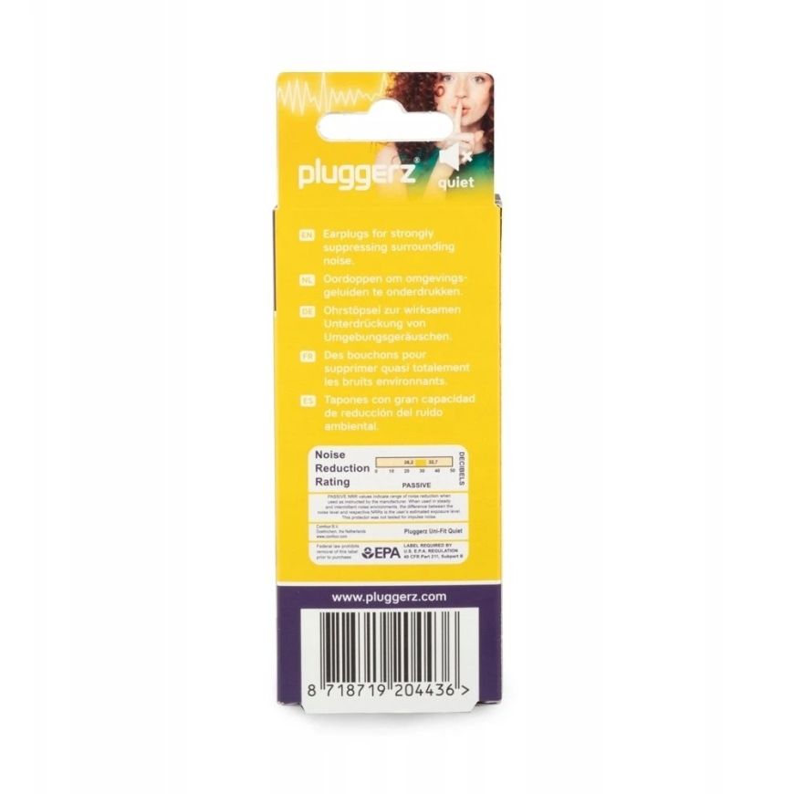 Tzmo Pluggerz, Quiet, Korvatulpat, 4 kpl Unisex – 3