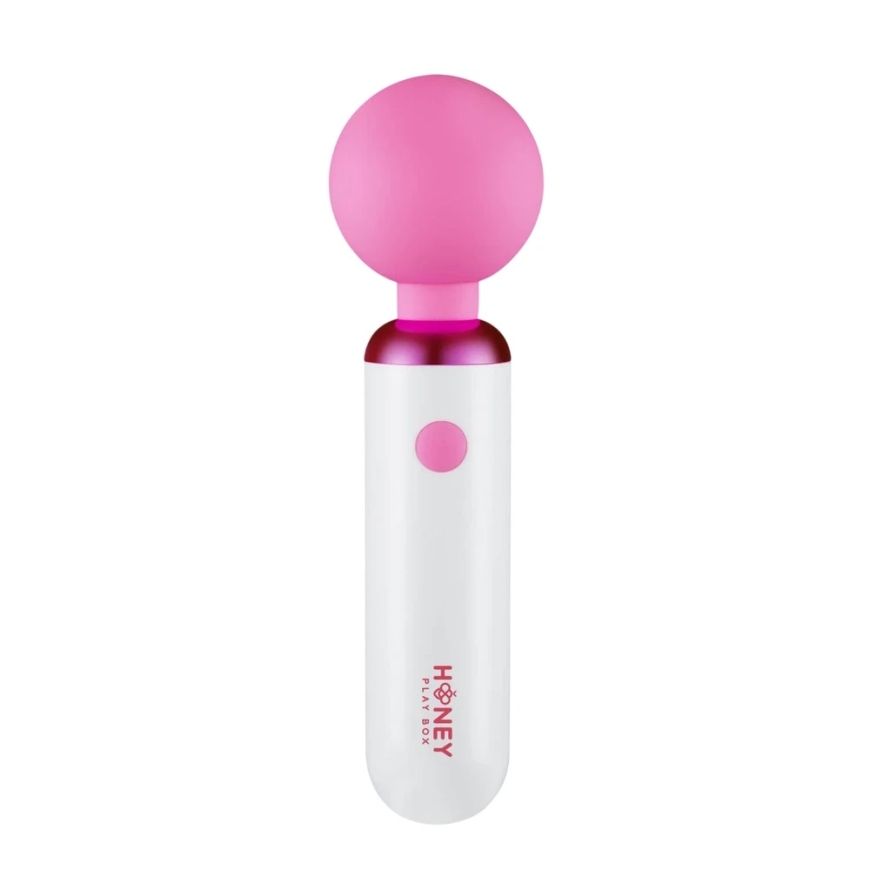 TOYFA Honey Play Box, Pomi Wand, Klitora vibrators, 10 vibrācijas režīmi, USB uzlādējams, Silikons+ABS, 17.60 × 4.70 × 4.70 cm,