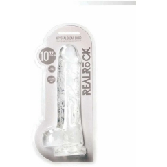 Realrock By Shots Realistic dildo with balls - 10""""/ 25.4 cm