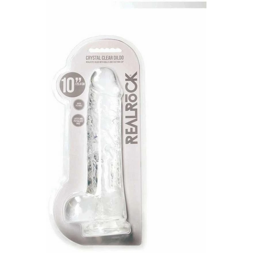 Realrock By Shots Reālistisks dildos ar bumbiņām - 10""""/ 25,4 cm