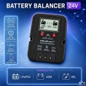 Qoltec Voltage Balancer 24V for 2 x 12V Batteries | 5A | AGM GEL LiFePO4 | LCD