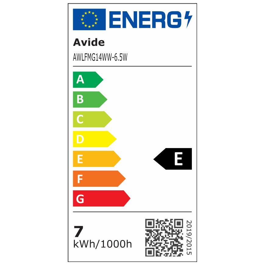 AVIDE E14 G45 6.5W 806lm 2700K Valkoinen filamentti – 3
