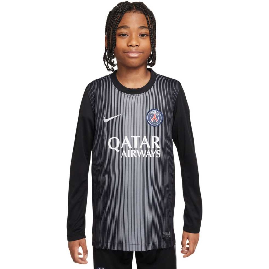 Nike PSG Vārtsargs Stadions 2025/26 melna T-krekls bērniem HJ5267 010 (L)