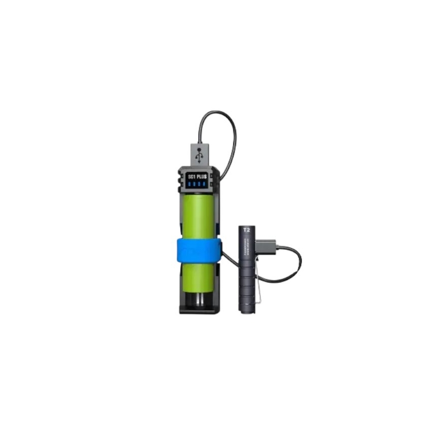 Fast charger to batteries 3.7V/1.2V XTAR SC1+ USB-C power bank