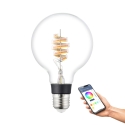 Eglo Connect.z smart bulb, E27, G95, RGBW, 7 W, 806 lm, bright, 1 pc Eglo Connect.z smart bulb, E27, G95, RGBW, 7 W, 806 lm, bright, 1 pc