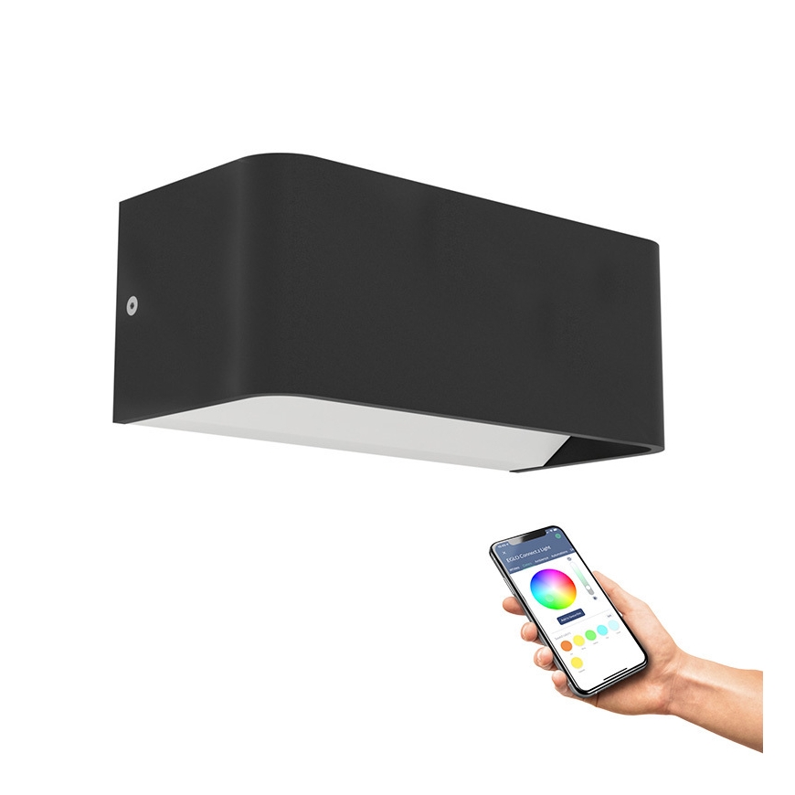 Eglo SANIA-Z viedā āra sienas lampa, melna – 2