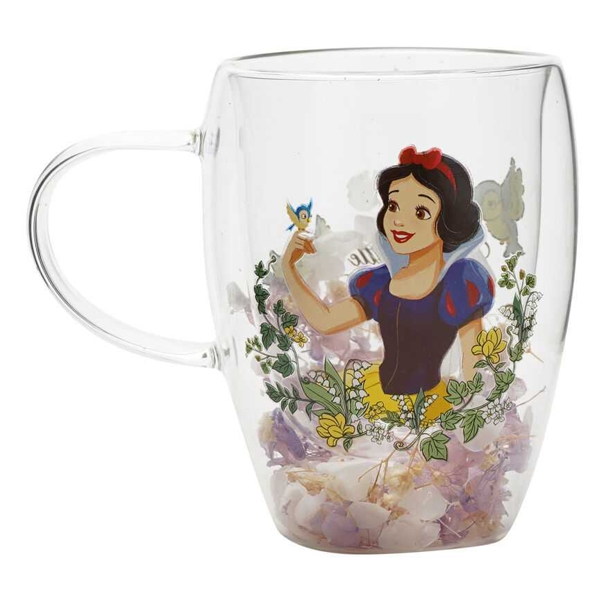 Widdop Co Disney Snow Baltic Floral Decorative Glass Mug