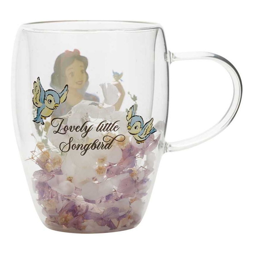 Widdop Co Disney Snow Baltas floral decorative glass mug – 2