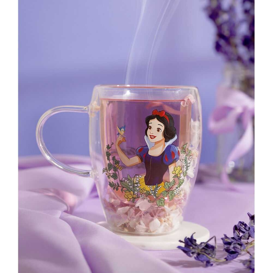 Widdop Co Disney Snow Baltas floral decorative glass mug – 4