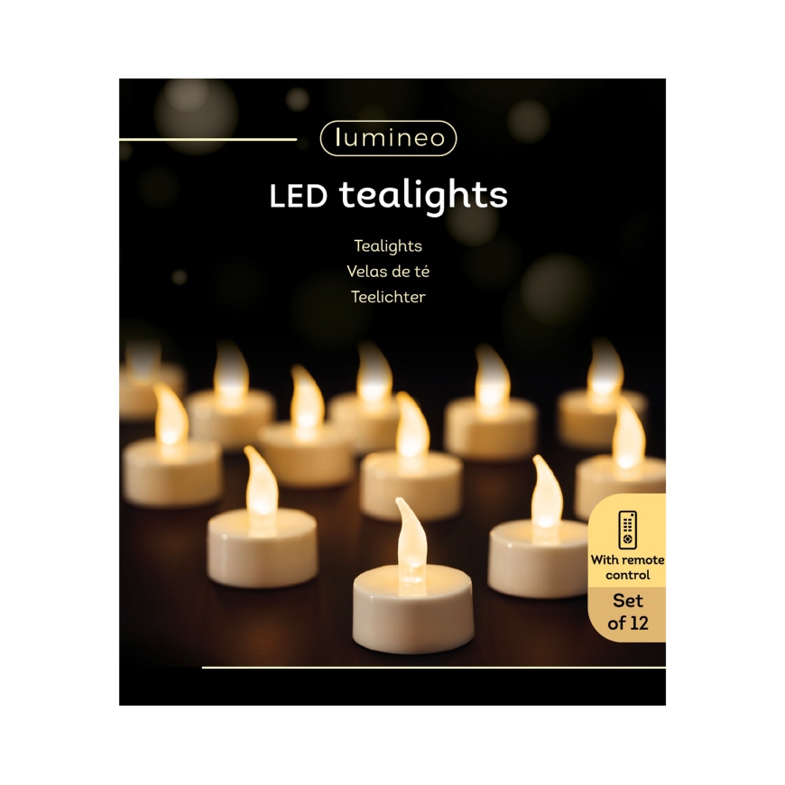 Lumineo baterijomis maitinamas LED arbatos žvakių rinkinys – 4
