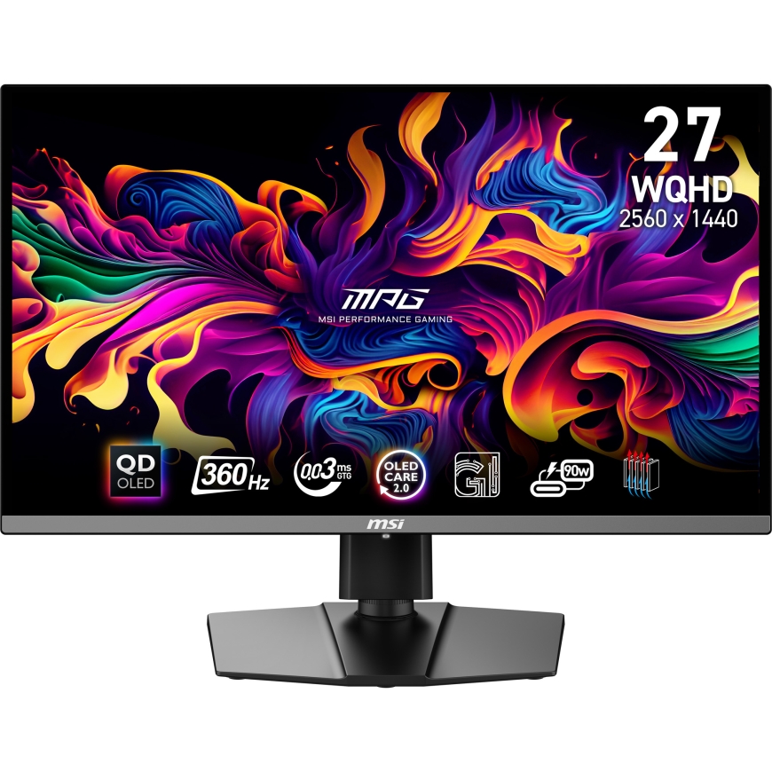 MSI MPG 271QRX QD-OLED monitori 67,3 cm (26.5") 2560 x 1440 pikseļi Wide Quad HD Melns