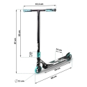 Stunt scooter SOKE XTR, black-turquoise Stunt scooter SOKE XTR, black-turquoise