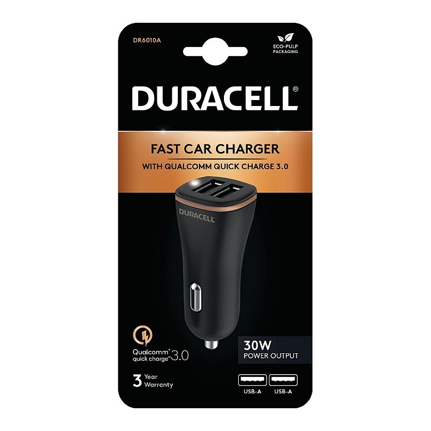 Duracell DR6010A mobiililaitteen laturi Musta
