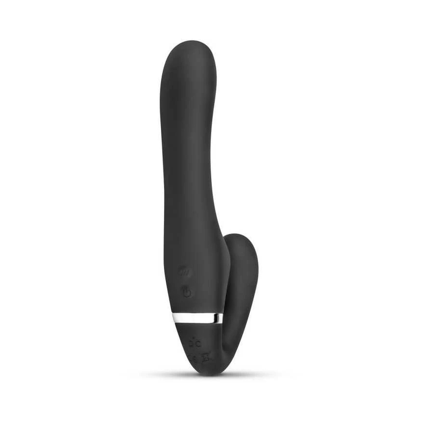 No Parts Be dalių – Avery be petnešėlių prisegamas vibruojantis dildo – 22 cm – 5