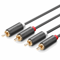 Ugreen 10517 AV104 2RCA Cinch to 2RCA Cinch Black