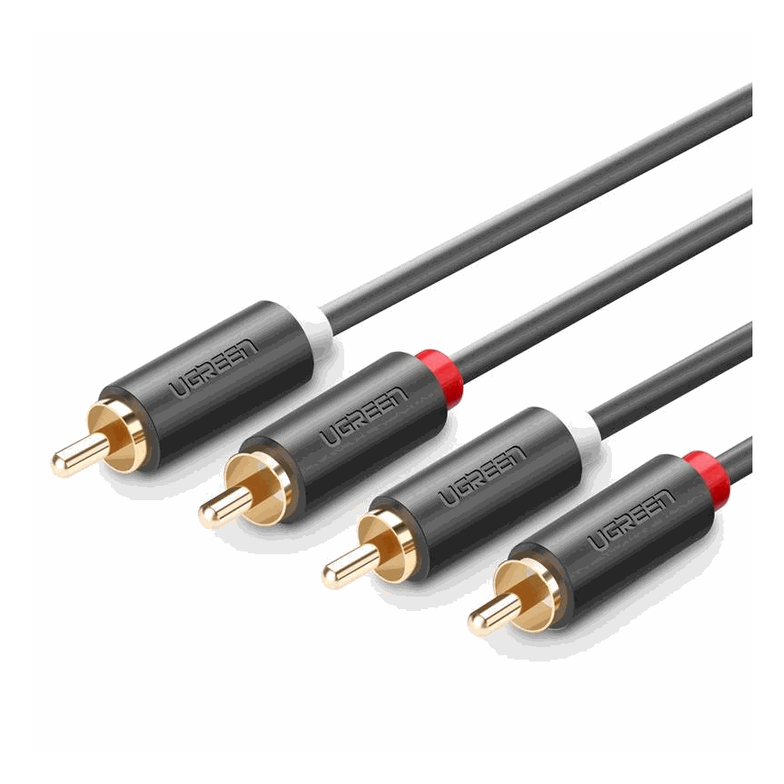 Ugreen 10517 AV104 2RCA Cinch to 2RCA Cinch Black