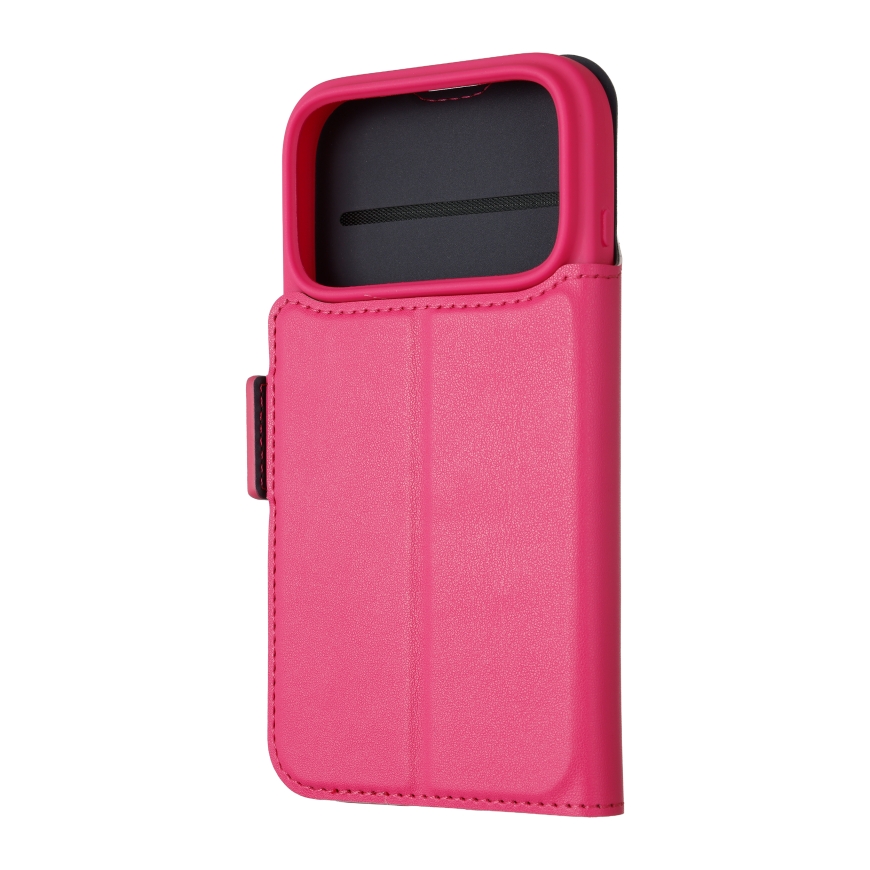 FoneKit MagSafe BookCase apsauginis dėklas, iPhone 18 Pro Max / 17 Pro Max, rožinis – 2