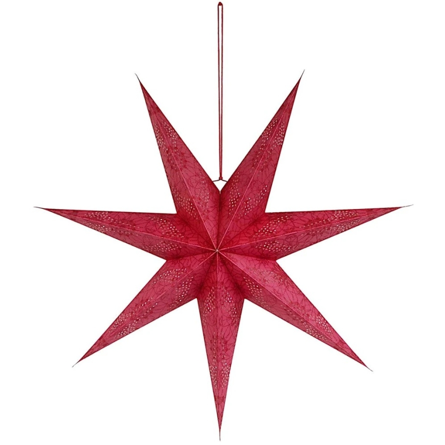 KOOPMAN DECORATIVE PAPER STAR 75CM RED – 2