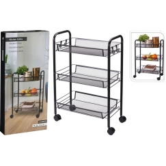 Mondex Kitchen Trolley with 3 Baskets