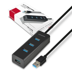Axagon HUE-S2BL keskitin USB 3.2 Gen 1 (3.1 Gen 1) Type-A 5000 Mbit/s Musta