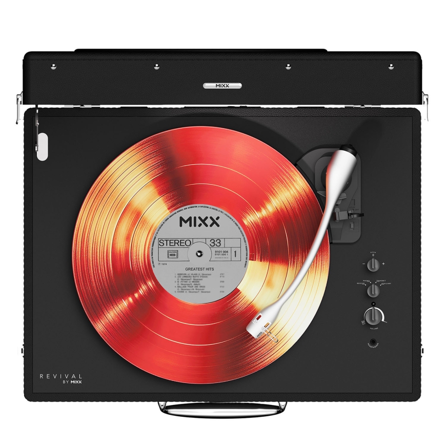 Mixx Revival 65 Stereo plokštelių grotuvas, juodas – 2