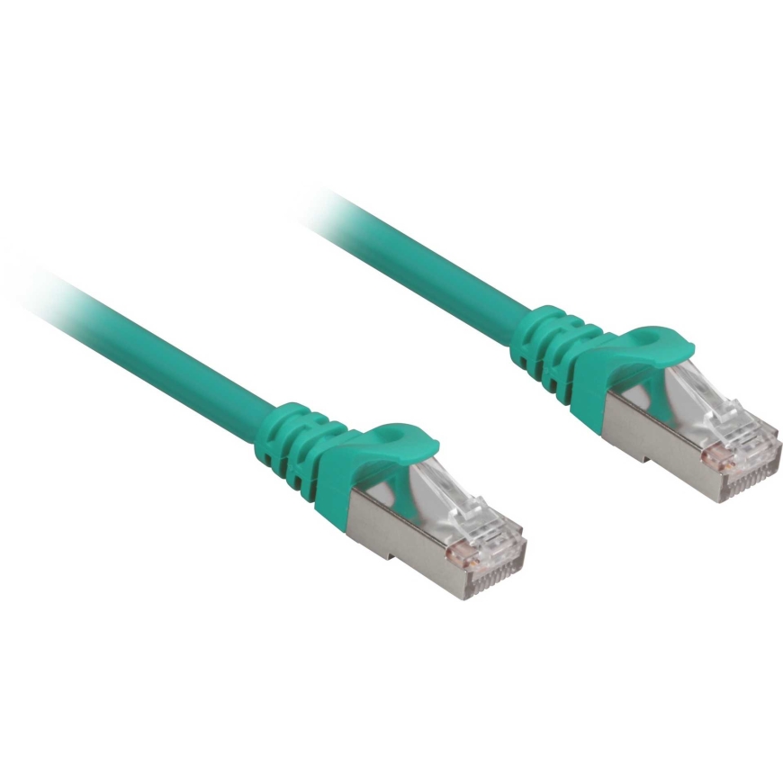 Sharkoon-verkkaapeli RJ45 CAT6a SFTP LSOH 0.25 m Vihreä