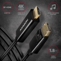 Axagon RVD-HI14C2 DisplayPort - HDMI 1.4 cable 1.8m, 4K/30Hz