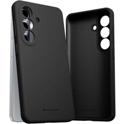 Силиконовый чехол Mercury для Samsung Galaxy S26 черного цвета