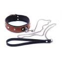 Whips Collections Bindings-WHIPS женскаяCollar с поводком, коньяк Whips Collections Bindings-WHIPS женскаяCollar с поводком, коньяк