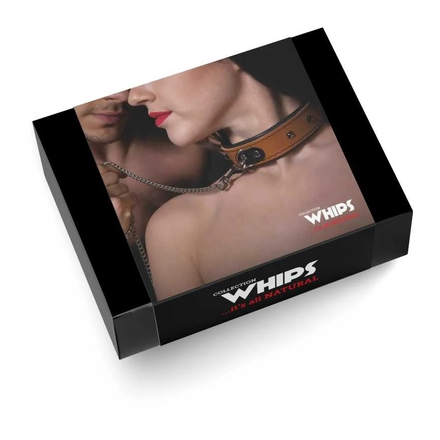 Whips Collections Bindings-WHIPS женскаяCollar с поводком, коньяк – 2