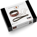 Whips Collections Bindings-WHIPS moteriška apykaklė su pavadėliu, konjakas Whips Collections Bindings-WHIPS moteriška apykaklė su pavadėliu, konjakas