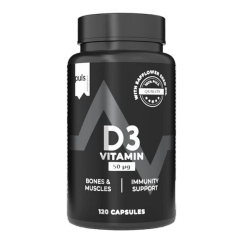Puls Nutrition D3-vitamiini 50µg, 120 kaps