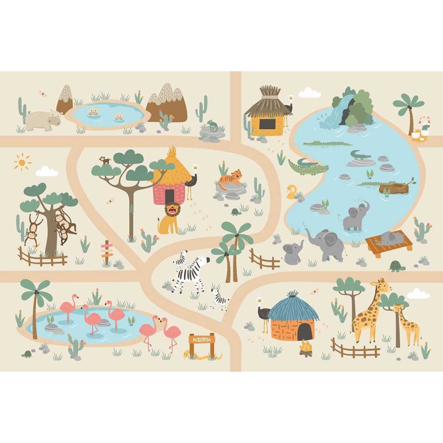 Marko Kids Rug Extremely Soft 100x150 – SAFARI