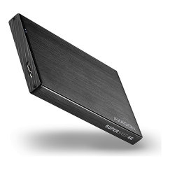 Axagon EE25-XA6 saugojimo diskų korpusas HDD / SSD aptvaras Juoda 2.5"