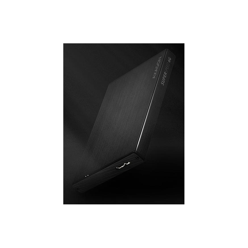 Axagon EE25-XA6 корпус для накопителя Чехол дляжестких и твердотельных дисков Черный 2.5" – 2