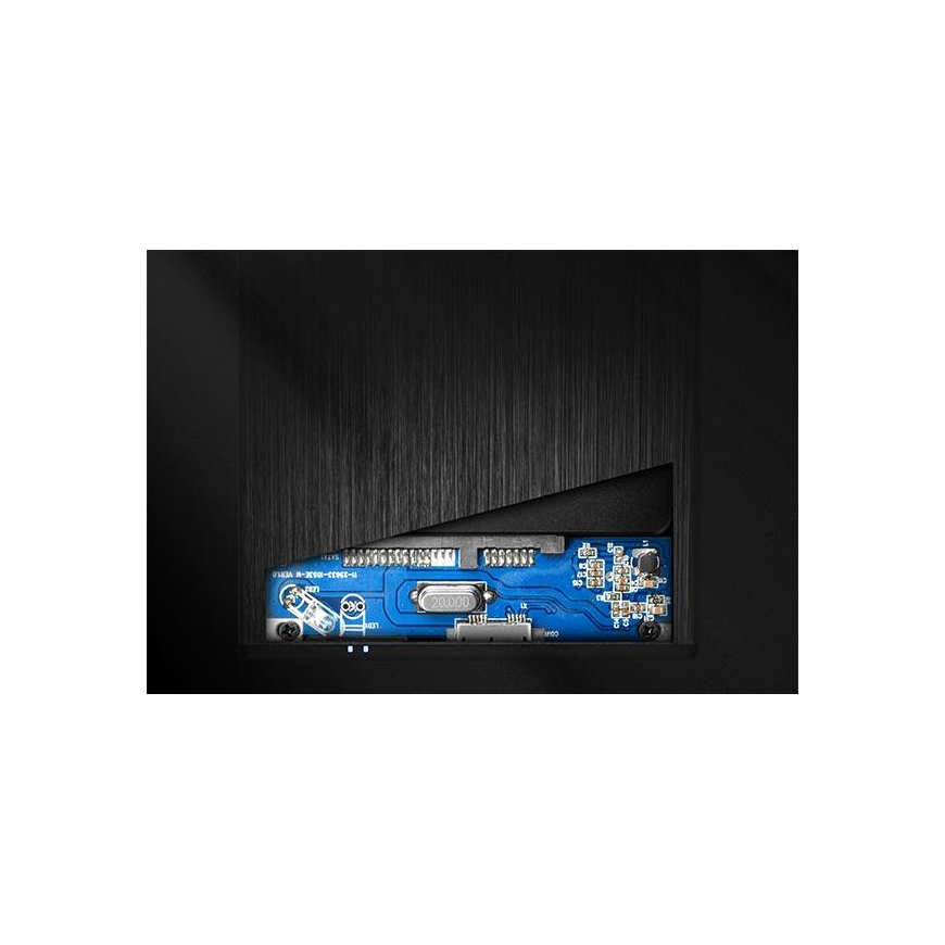 Axagon EE25-XA6 корпус для накопителя Чехол дляжестких и твердотельных дисков Черный 2.5" – 3