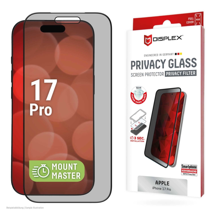 DISPLEX Apple iPhone 17 Pro Privacy Screen Glass Full Cover MM – 4
