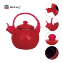 Kettle with whistle, enameled steel, Red, 2.2L, KH 2080, Kinghof Kettle with whistle, enameled steel, Red, 2.2L, KH 2080, Kinghof
