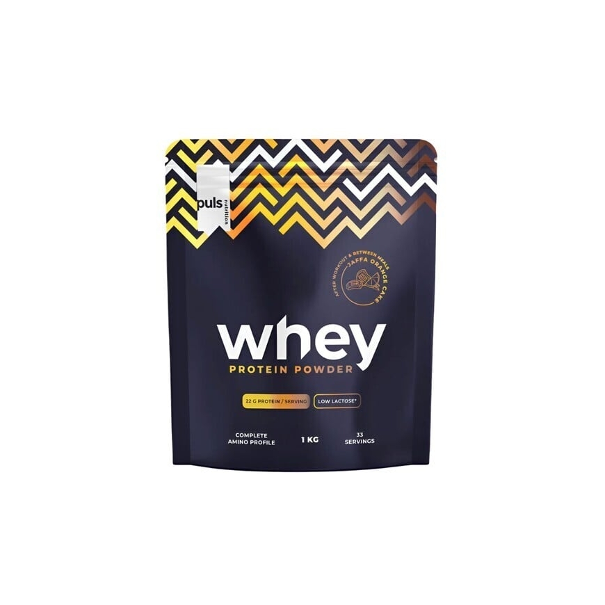Puls Nutrition Whey proteīna pulveris, Jaffa apelsīnu cepums, 1 kg