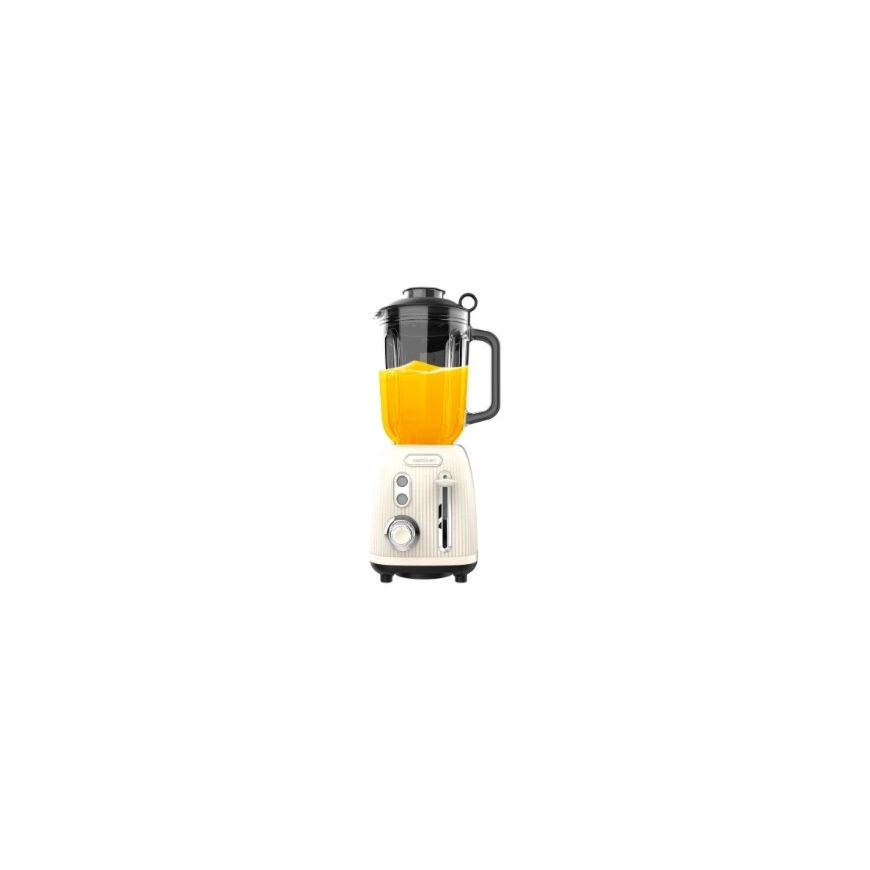 Virtuvinis kombainas Maišytuvas | Power Juodas Titanium RetroBeige | Cecotec Tabletop | 1200 W | Jar capacity 1.5 L | Jar materi
