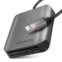 Axagon CRE-S3 External card reader USB-A 3.2 Gen 1 3-slot & lun SD/microSD/CF кардридер USB 3.2 Gen 1 (3.1 Gen 1) Type-A Серый
