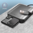 Axagon CRE-S3 External USB-A 3.2 Gen 1 3-slot & lun SD/microSD/CF card reader USB 3.2 Gen 1 (3.1 Gen
