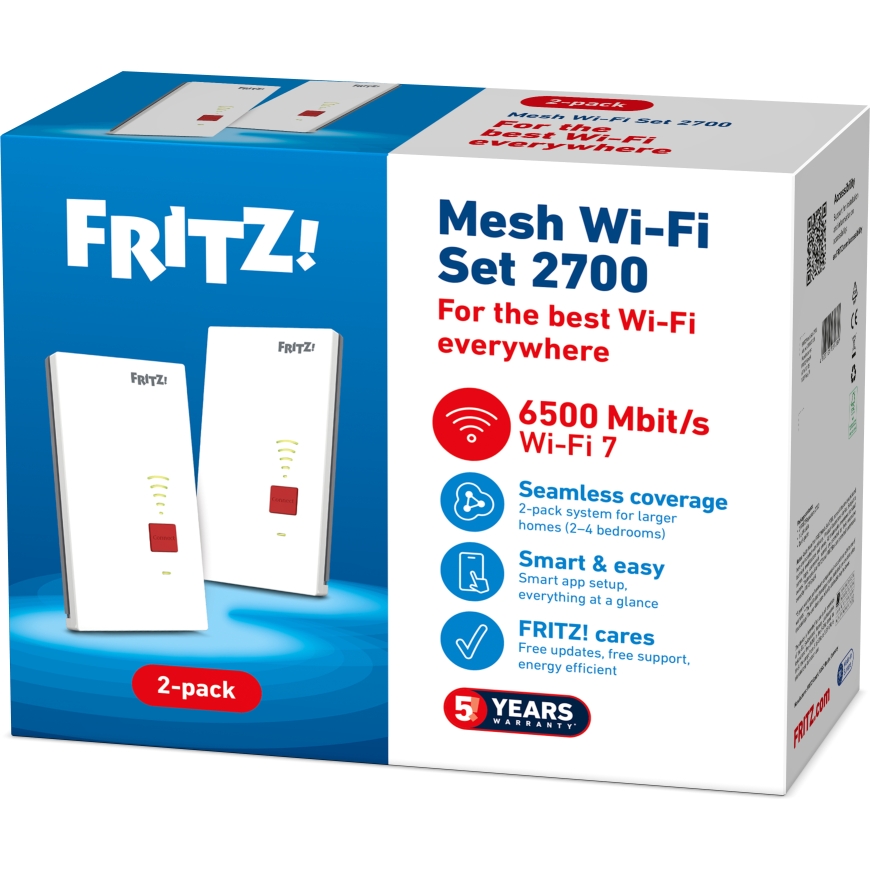 FRITZ!Mesh 2700 Mesh sistema, 2 pakuotė – 5