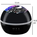 Вращающийся LED ночник-прожектор звездного неба Вращающийся LED ночник-прожектор звездного неба