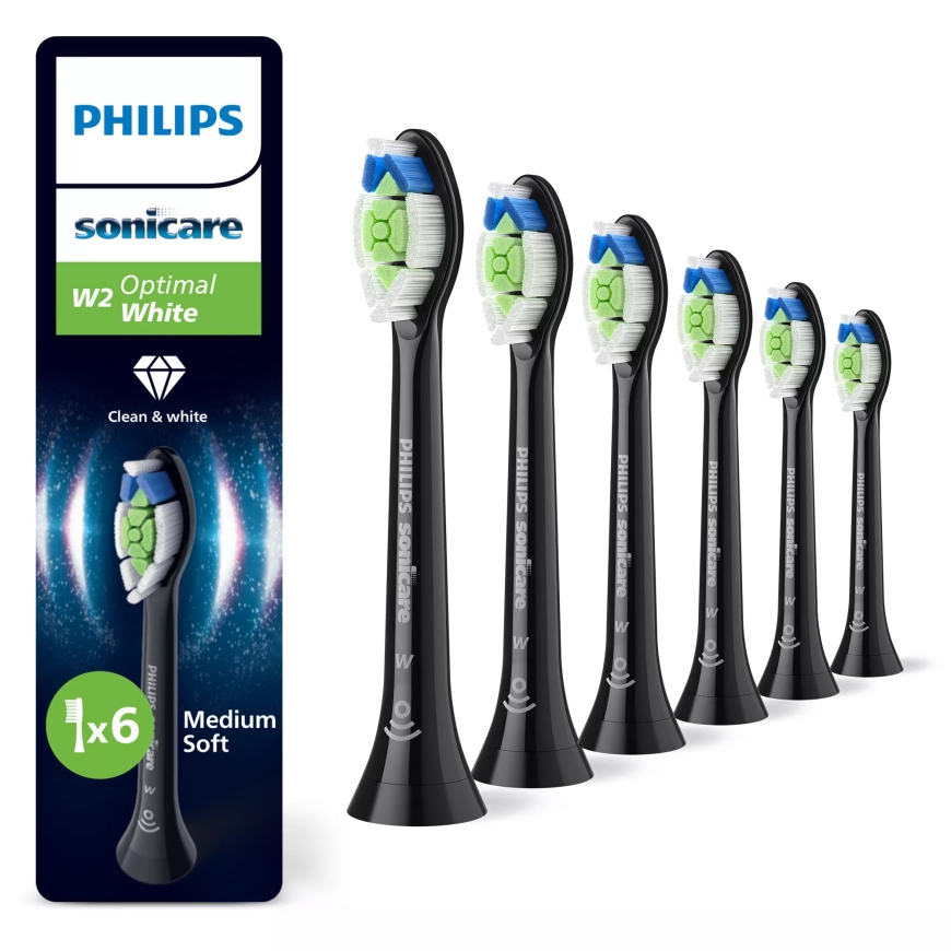 Philips HX6066/88 hambaharjaotsik 6 tk Must