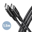 Axagon BUCM-CM15AB HQ USB-C USB-C cable 1.5 m