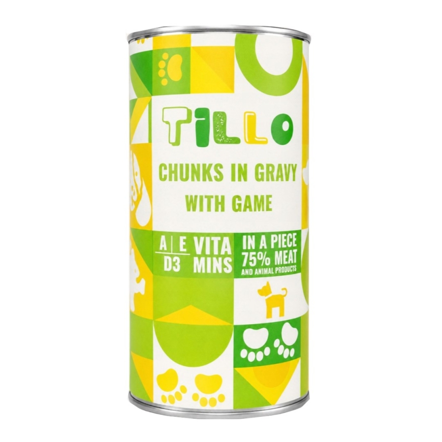 TILLO Chunks mērce Spēle - mitrā suņu barība - 1250g