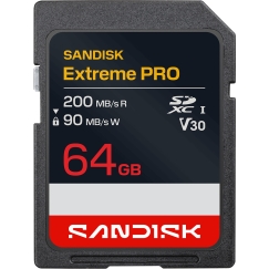 SanDisk 64 Gt Extreme PRO UHS-I U3 V30 SD muistikortti