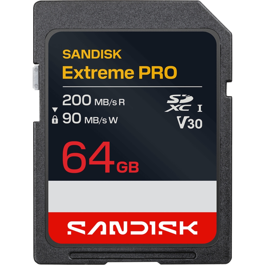 SanDisk 64 Gt Extreme PRO UHS-I U3 V30 SD muistikortti